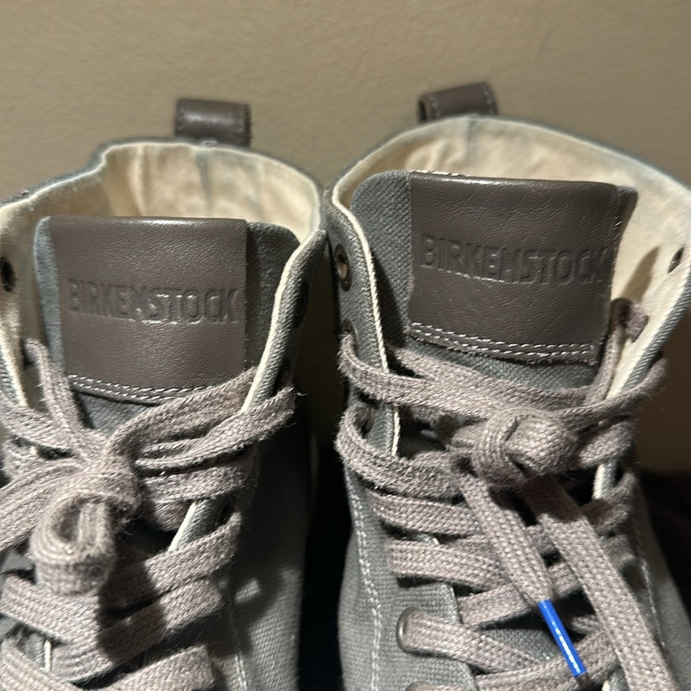 Birkenstock Bartlett High Top Sneakers 37 Women’s Size 6-6.5 Gray Canvas